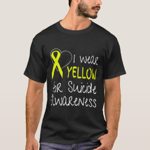 Camiseta Uso Amarillo Para La Cinta De Concienciación Sobre