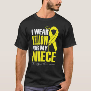 Camiseta Uso Amarillo Para Mi Fez De Conciencia Sobre La Ob