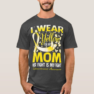 Camiseta Uso Amarillo Para Mi Mamá Endometriosis Conciencia