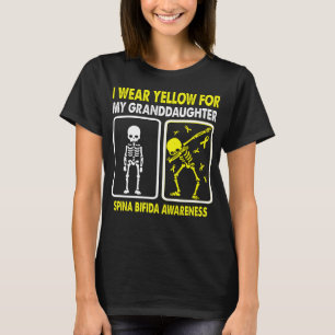 Camiseta Uso Amarillo Para Mi Nieta SPINA BIFIDA