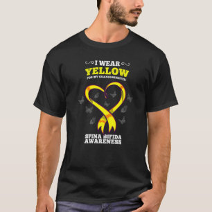 Camiseta Uso Amarillo Para Mi Nieta Spina Bifida Aw