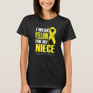 Camiseta Uso Amarillo Para Mi Niña Ewings Sarcoma Awarenes