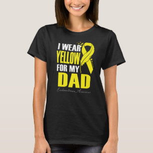 Camiseta Uso Amarillo Para Mi Papá Endometriosis Conciencia