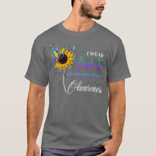 Camiseta Uso Artritis Reumatoide Verde azulada Y Púrpura Aw