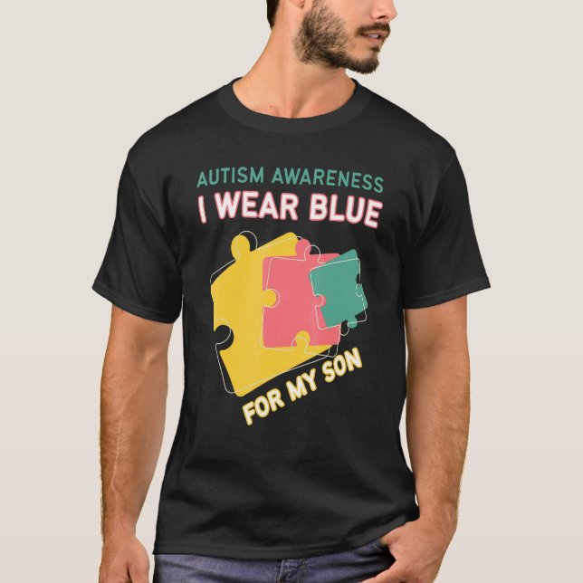 Camiseta Uso Autismo Azul Conciencia Esperanza Amor Autismo (Anverso)