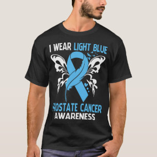 Camiseta Uso Azul Claro Para Conciencia Sobre El CÁNCER DE 