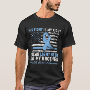Camiseta Uso Azul Claro Para El Cáncer De Próstata De Mi He