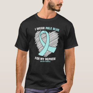 Camiseta Uso Azul Pálido Para Concienciar A Mi Sobrino Acha
