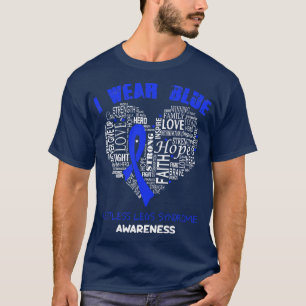 Camiseta Uso Azul Para Conciencia Sobre El Síndrome De Pier