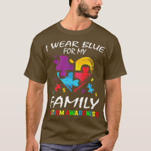 Camiseta Uso Azul Para Concienciar Al Autismo Familia Mamá 
