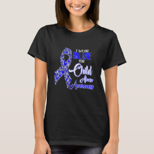 Camiseta Uso Azul Para Concienciar Sobre El Abuso Infantil 
