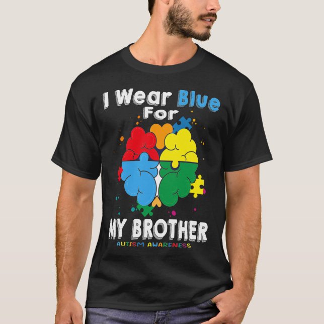 Camiseta Uso Azul Para Concienciar Sobre El Autismo De Mi H (Anverso)