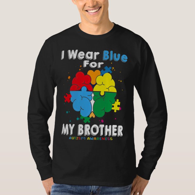 Camiseta Uso Azul Para Concienciar Sobre El Autismo De Mi H (Anverso)