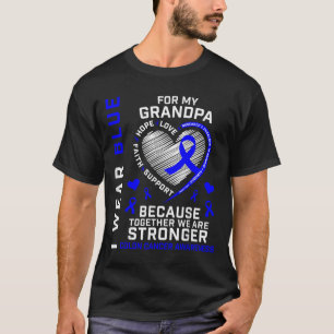Camiseta Uso Azul Para Concienciar Sobre El Cáncer De Colón