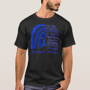 Camiseta Uso Azul Para Guerrero De Conciencia De Syringomye