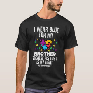 Camiseta Uso Azul Para Hermano Combatir El Autismo Conscien