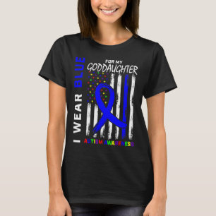 Camiseta Uso Azul Para La Bandera De Concienciación Sobre E
