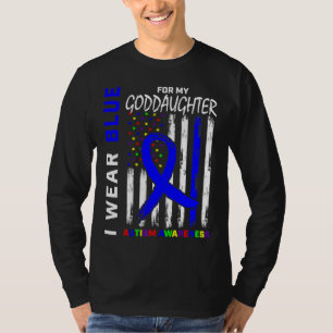 Camiseta Uso Azul Para La Bandera De Concienciación Sobre E