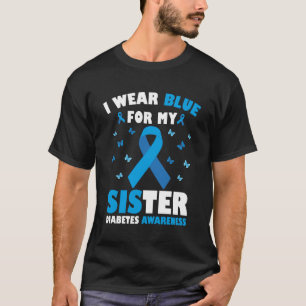 Camiseta Uso Azul para la Conciencia de la Diabetes de mi H
