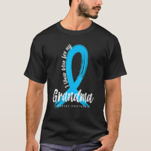 Camiseta Uso Azul Para Mi Abuela Diabetes Conciencia Azul