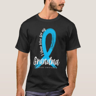 Camiseta Uso Azul Para Mi Abuela Diabetes Conciencia Azul