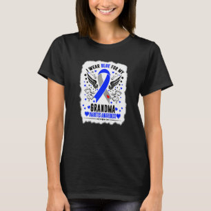 Camiseta Uso Azul Para Mi Abuela Mes De Conciencia Sobre La