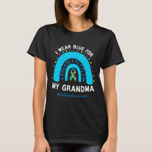 Camiseta Uso Azul Para Mi Abuela Mes De Concienciación Sobr