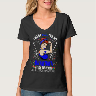 Camiseta Uso Azul Para Mi Abuela Mes De Concienciación Sobr