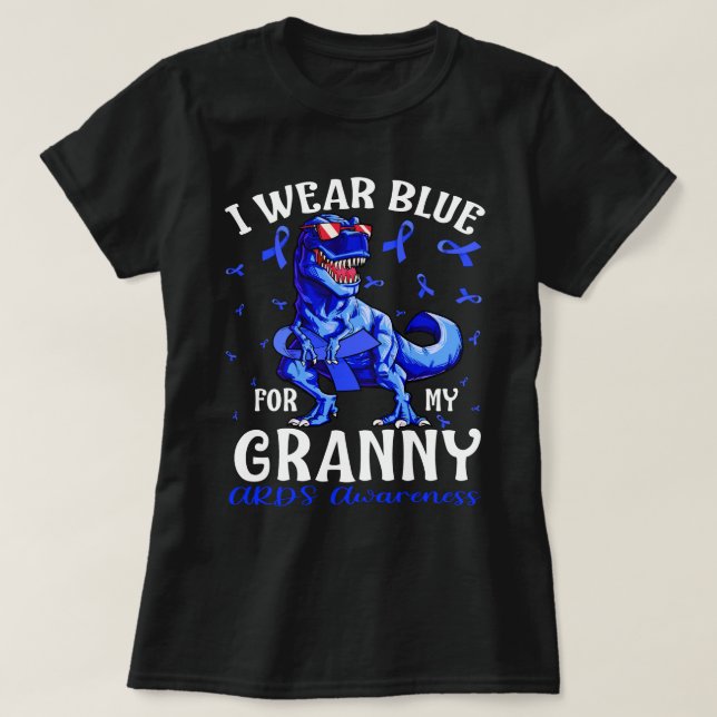 Camiseta Uso Azul Para Mi Dinosaurio De Conciencia De GRANN (Diseño del anverso)