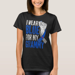 Camiseta Uso Azul Para Mi Grammy Diabetes Awareness Ribbo