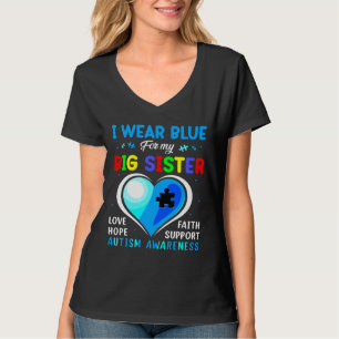 Camiseta Uso Azul Para Mi Gran Hermana Fama De Concienciaci