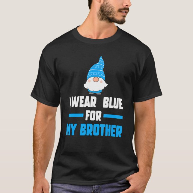 Camiseta Uso Azul Para Mi Hermano Autismo (Anverso)