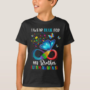 Camiseta Uso Azul Para Mi Hermano Autismo Rompecabezas Mari