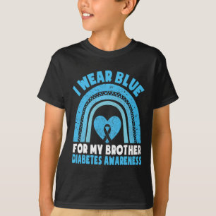 Camiseta Uso Azul Para Mi Hermano Brote De Sensibilización