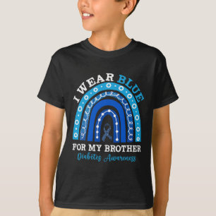 Camiseta Uso Azul Para Mi Hermano T1d Diabetes Tipo 1 Awa