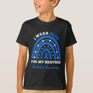 Camiseta Uso Azul Para Mi Hermano T1d Diabetes Tipo 1 Awa