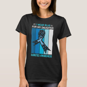 Camiseta Uso Azul Para Mi Hija Cinta Retro Vintage D