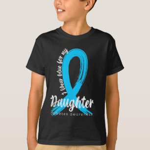Camiseta Uso Azul Para Mi Hija Diabetes Sensibilización
