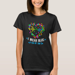 Camiseta Uso Azul Para Mi Hijo Amar El Autismo De Corazón C