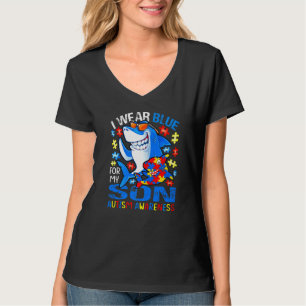 Camiseta Uso Azul Para Mi Hijo Autismo Concienciación Tibur