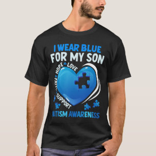 Camiseta Uso Azul Para Mi Hijo Autismo Día De Conciencia Au