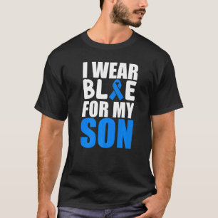Camiseta Uso Azul Para Mi Hijo Cinta De Concienciación Sobr