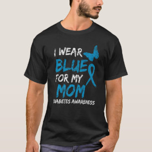 Camiseta Uso Azul Para Mi Mamá Cinta De Sensibilización Sob