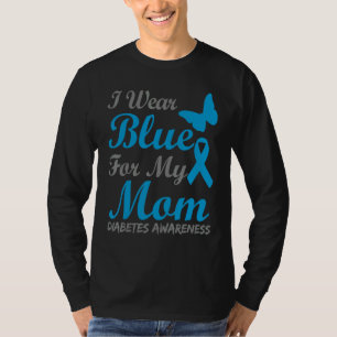 Camiseta Uso Azul Para Mi Mamá Cinta De Sensibilización Sob