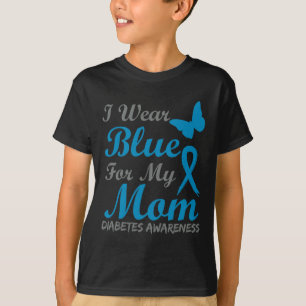 Camiseta Uso Azul Para Mi Mamá Cinta De Sensibilización Sob