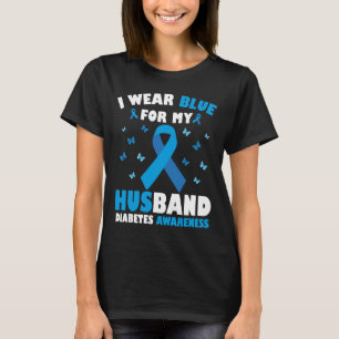 Camiseta Uso Azul Para Mi Marido Diabetes Conciencia T1D