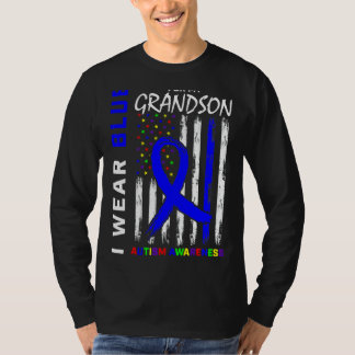 Camiseta Uso Azul Para Mi Nieto Autismo Conciencia American