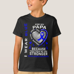 Camiseta Uso Azul Para Mi Papá Colón Concienciación Sobre E