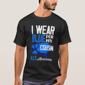 Camiseta Uso Azul Para Mi Primo Apoyo A La Conciencia De AL