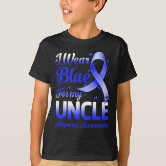 Camiseta Uso Azul Para Mi Tio Alopecia